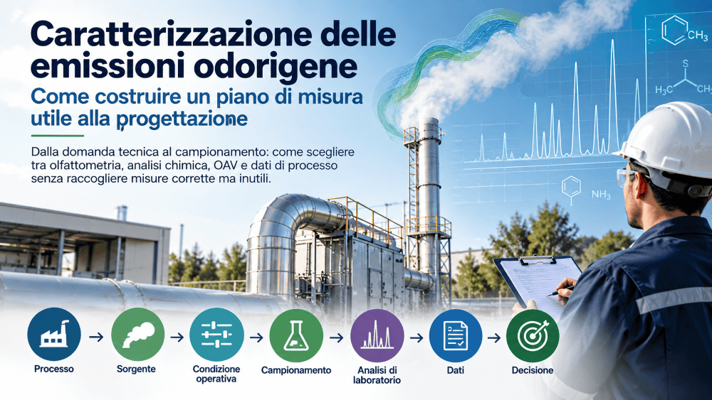 Caratterizzazione delle emissioni odorigene: come costruire un piano di misura utile alla progettazione